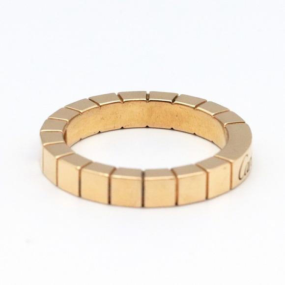 CARTIER Laniere Ring 49 About No. 9 Diamond 750 K18YG Yellow Gold Women's Jewelr - Picture 10 of 10